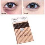Maxbell 12Pcs Eyeliner Pencil Blemishes for Face Shaping Lips Dark Circles Treatment Brown Beiige