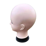 Maxbell Bald Female Mannequin Head Cosmetology Model for Wig Making Hair Styling Cap