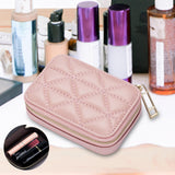 Maxbell Lipstick Case with Mirror Portable for Purse for Holiday Girls New Year Gift Pink