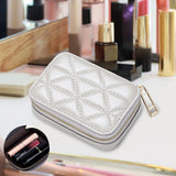 Maxbell Lipstick Case with Mirror Portable for Purse for Holiday Girls New Year Gift Gray