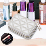 Maxbell Lipstick Case with Mirror Portable for Purse for Holiday Girls New Year Gift Gray