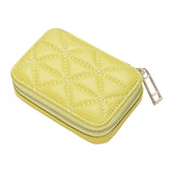 Maxbell Lipstick Case with Mirror Portable for Purse for Holiday Girls New Year Gift Yellow
