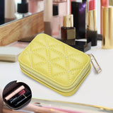 Maxbell Lipstick Case with Mirror Portable for Purse for Holiday Girls New Year Gift Yellow