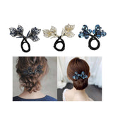 Maxbell Hair Bun Tool for Women Girls French Hairstyle Flexible Hair Styling Blue