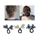 Maxbell Hair Bun Tool for Women Girls French Hairstyle Flexible Hair Styling Blue