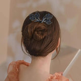 Maxbell Hair Bun Tool for Women Girls French Hairstyle Flexible Hair Styling Blue