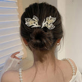 Maxbell Hair Bun Tool for Women Girls French Hairstyle Flexible Hair Styling Gold