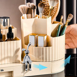 Maxbell Cosmetics Display Case Cosmetics Storage Holder Rotating Makeup Brush Holder Style B