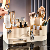 Maxbell Cosmetics Display Case Cosmetics Storage Holder Rotating Makeup Brush Holder Style B