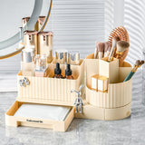 Maxbell Cosmetics Display Case Cosmetics Storage Holder Rotating Makeup Brush Holder Style B