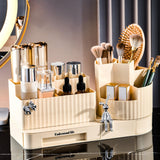 Maxbell Cosmetics Display Case Cosmetics Storage Holder Rotating Makeup Brush Holder Style B