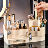 Maxbell Cosmetics Display Case Cosmetics Storage Holder Rotating Makeup Brush Holder Style B