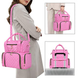 Maxbell Nail Polish Carrying Case Bag Holder Holds 48 Bottles Black Lightweight Pink