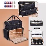 Maxbell Nail Polish Carrying Case Bag Multifunctional Waterproof Nail Kits Organizer