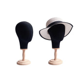 Maxbell Manikin Head Wig Hat Cap Display Stand for Shopping Mall Barbershop Beginner