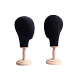 Maxbell Manikin Head Wig Hat Cap Display Stand for Shopping Mall Barbershop Beginner