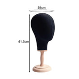 Maxbell Manikin Head Wig Hat Cap Display Stand for Shopping Mall Barbershop Beginner