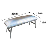 Maxbell Nail Arm Rest Pillow Desk Salon Accessories Manicure Tool for Home Salon Arm Silver