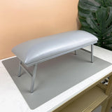 Maxbell Arm Rest for Nails with Mat Desk Hand Stand for Nail for Salon Home Nail Art Light Grey