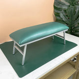 Maxbell Arm Rest for Nails with Mat Desk Hand Stand for Nail for Salon Home Nail Art Green