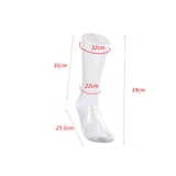 Maxbell Mannequin Foot Display Transparent Men Women Foot Model for Retail Home Shop male