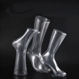 Maxbell Mannequin Foot Display Transparent Men Women Foot Model for Retail Home Shop male