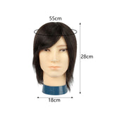 Maxbell Hair Training Head Multipurpose Male Mannequin Head for DIY Braiding Cutting