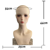 Maxbell Manikin Wig Display Standmannequin Head Female Mannequin Head for Eyeglasses