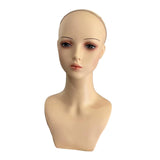 Maxbell Manikin Wig Display Standmannequin Head Female Mannequin Head for Eyeglasses