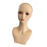 Maxbell Manikin Wig Display Standmannequin Head Female Mannequin Head for Eyeglasses