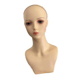 Maxbell Manikin Wig Display Standmannequin Head Female Mannequin Head for Eyeglasses