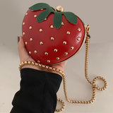 Maxbell Girls Strawberry Purse Elegant Shoulder Bag for Ladies Female Cocktail Party