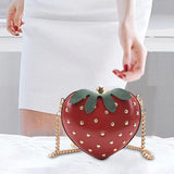 Maxbell Girls Strawberry Purse Elegant Shoulder Bag for Ladies Female Cocktail Party