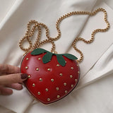 Maxbell Girls Strawberry Purse Elegant Shoulder Bag for Ladies Female Cocktail Party
