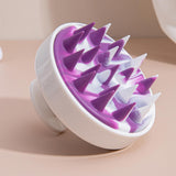 Maxbell Manual Head Scalp Massage Brush Handheld Shampoo Brush for Hotel Bath Travel violet