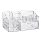 Maxbell Cosmetic Storage Box Transparent Makeup Organizer for Vanity Desk Countertop