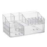 Maxbell Cosmetic Storage Box Transparent Makeup Organizer for Vanity Desk Countertop