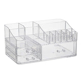 Maxbell Cosmetic Storage Box Transparent Makeup Organizer for Vanity Desk Countertop
