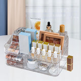 Maxbell Cosmetic Storage Box Transparent Makeup Organizer for Vanity Desk Countertop