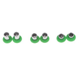 Maxbell 6 Pieces Replacement Button Joystick Grip Cap for Xbox One Elite Controller Green