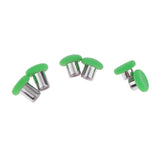 Maxbell 6 Pieces Replacement Button Joystick Grip Cap for Xbox One Elite Controller Green