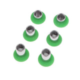Maxbell 6 Pieces Replacement Button Joystick Grip Cap for Xbox One Elite Controller Green