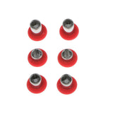 Maxbell 6 Pieces Replacement Button Joystick Grip Cap for Xbox One Elite Controller Red