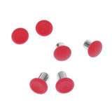 Maxbell 6 Pieces Replacement Button Joystick Grip Cap for Xbox One Elite Controller Red