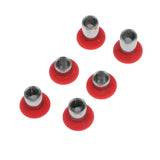 Maxbell 6 Pieces Replacement Button Joystick Grip Cap for Xbox One Elite Controller Red