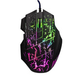 Maxbell 5500 DPI 7 Keys Button LED Optical USB Wired Gaming Mouse Mice for Pro Gamer