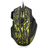 Maxbell 5500 DPI 7 Keys Button LED Optical USB Wired Gaming Mouse Mice for Pro Gamer