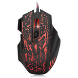 Maxbell 5500 DPI 7 Keys Button LED Optical USB Wired Gaming Mouse Mice for Pro Gamer