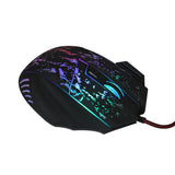 Maxbell 5500 DPI 7 Keys Button LED Optical USB Wired Gaming Mouse Mice for Pro Gamer