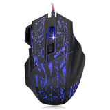 Maxbell 5500 DPI 7 Keys Button LED Optical USB Wired Gaming Mouse Mice for Pro Gamer
